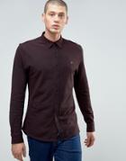 Farah Martford Plain Logo Shirt - Red