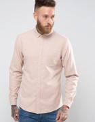 Asos Wool Mix Shirt In Pink - Pink