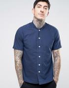 Ymc Stitch Stripe Baseball Shirt - Navy