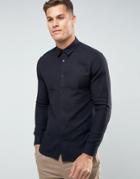 Selected Homme Slim Shirt In Texture - Black