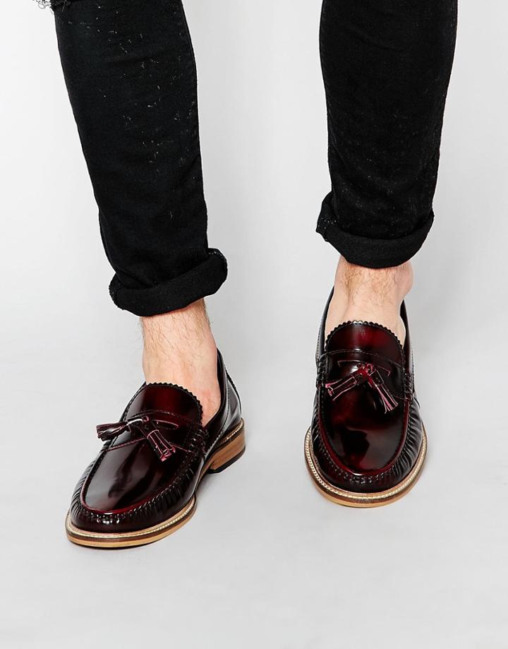 Lambretta Tassle Loafers - Brown