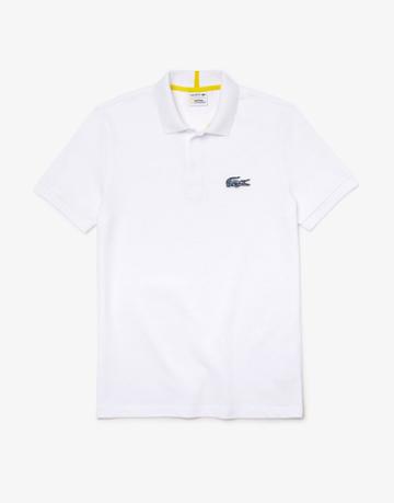 Lacoste X National Geographic Frog Croc Logo Polo In White