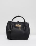 Aldo Minimal Backpack With Top Handle - Black