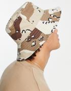 Dr Denim Bucket Hat In Camo-multi