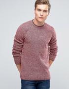 Penfield Gering Melange 2tone Sweater - Red