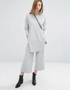 Dr Denim Abel Wide Leg Crop Co-ord Pant - Gray