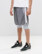 Adidas Originals Lux Shorts With Layer Aj7048 - White