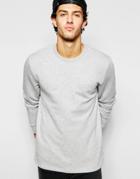 Asos Sweatshirt In Gray - Gray Marl