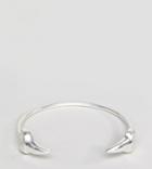 Reclaimed Vintage Inspired Silver Tooth Bangle Exclusive To Asos - Silver