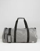 Spiral Crosshatch Barrel Bag In Gray - Gray