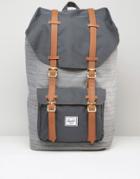 Herschel Supply Co Little America Backpack In Green 25l With Contrast