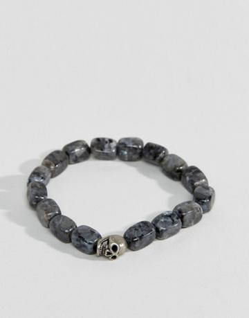 Seven London Skull Bracelet - Silver