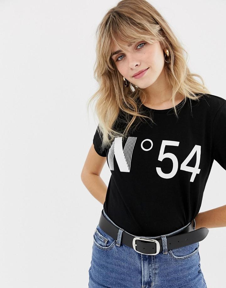 Only Slogan T-shirt - Black