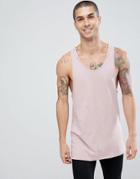 New Look Drop Arm Tank In Pink - Pink
