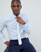 Michael Kors Slim Fit Smart Oxford Shirt With Button Down-blue