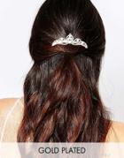 Johnny Loves Rosie Isla Embellished Crow Hair Clip - Gold