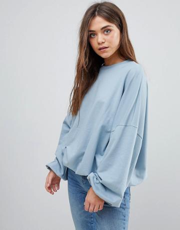 After Market Oversize Sweatshirt - Blue