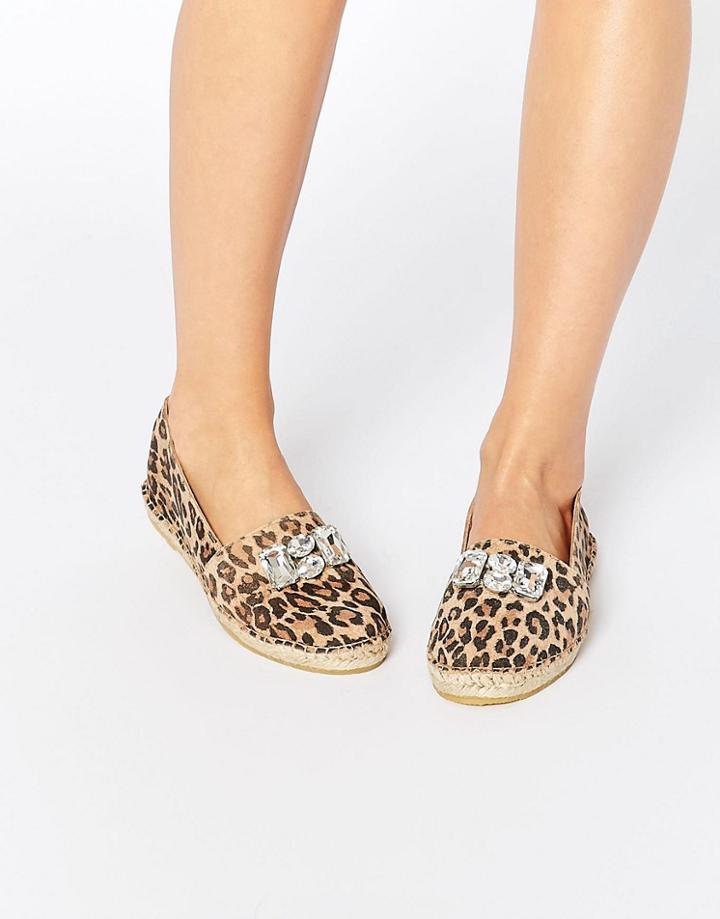 Park Lane Jewel Suede Espadrilles - Black