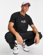 Adidas Originals 'area 33' T-shirt In Black With Cactus Back Print