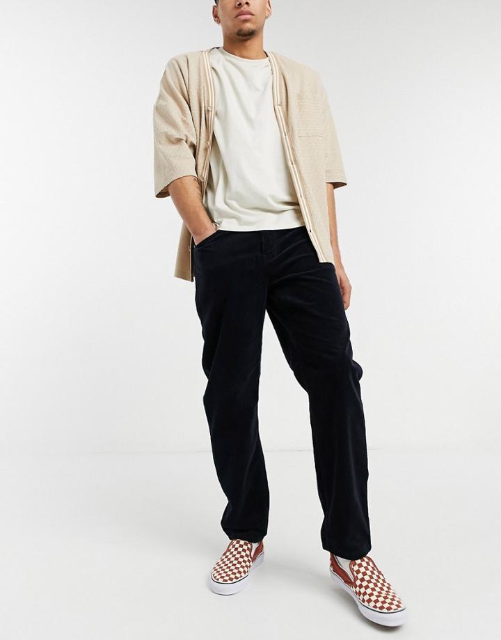 Carhartt Wip Newel Pant Corduroy Pants In Navy