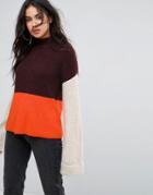 Missguided Color Block Sweater - Multi