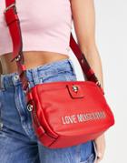 Love Moschino Cross Body Bag In Red