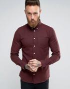Minimum Fleck Shirt In Regular Fit In Red - Red
