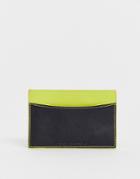 French Connection Candice Color Block Cardholder-yellow