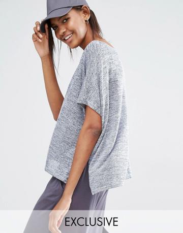 Stitch & Pieces Marl Top - Navy