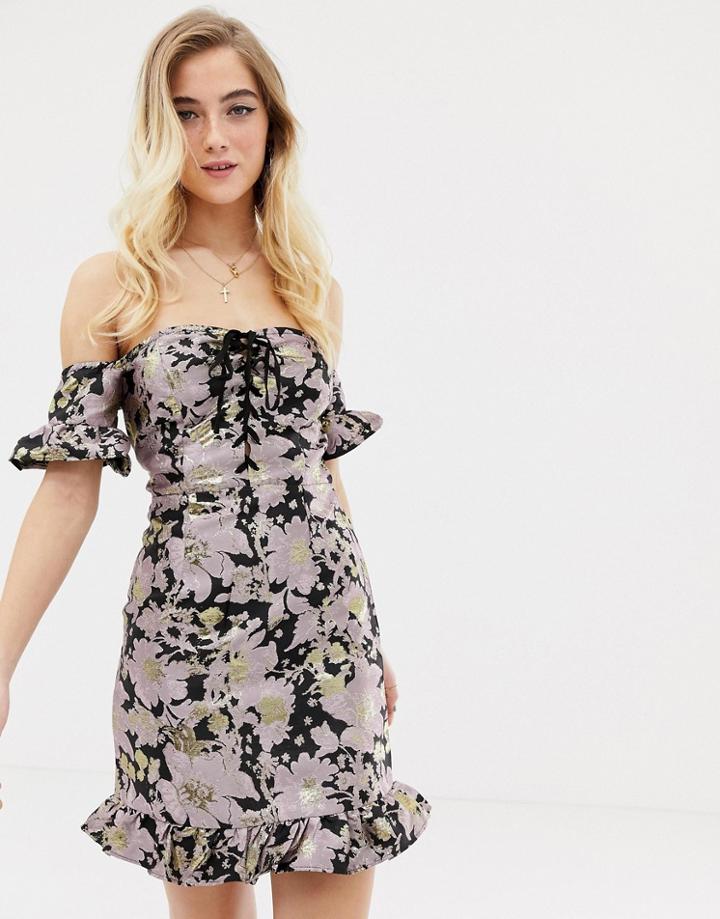 Glamorous Brocade Dress