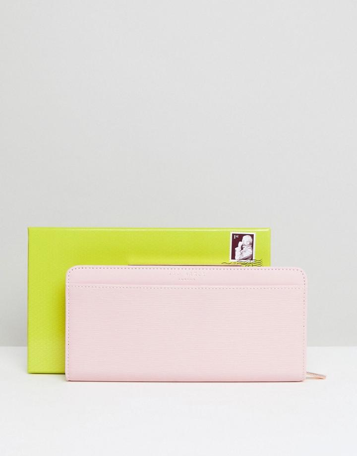 Ted Baker Mini Bark Zip Matinee Purse - Pink