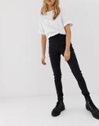 Cheap Monday Cotton Free High Rise Skinny Jeans-black