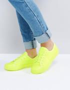 Asos Danger Lace Up Sneakers - Yellow