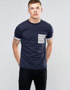 Another Influence Striped T-shirt - Navy
