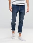 Cheap Monday Dropped Tapered Jeans Pure Blue - Blue