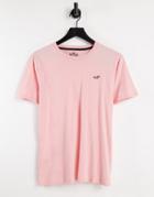 Hollister Icon Logo T-shirt In Blossom Pink