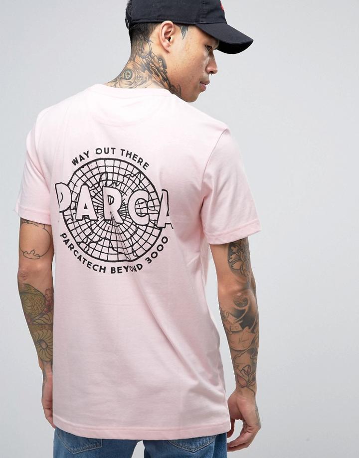 Parca T-shirt With Back Print - Pink