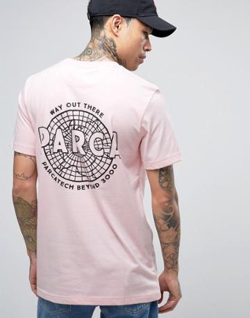 Parca T-shirt With Back Print - Pink
