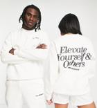 New Balance 'elevate Yourself' Sweatshirt In Off White