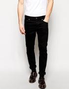 Asos Slim Jeans In Black - Black