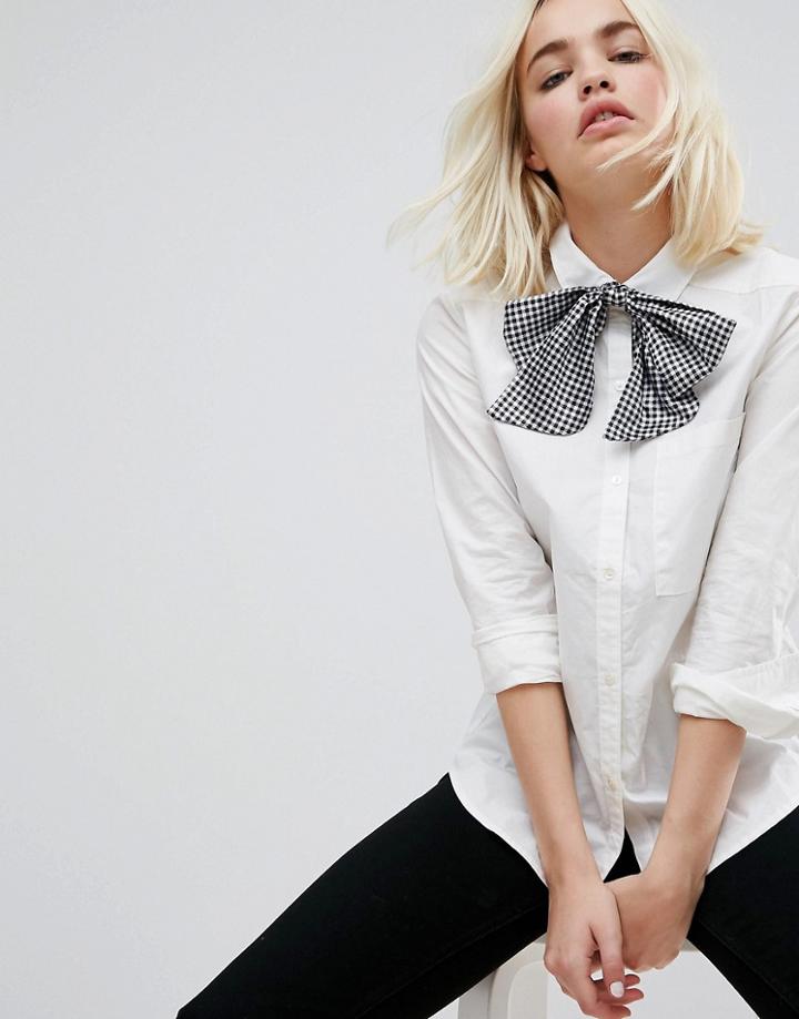 Asos Gingham Bow Tie - Multi
