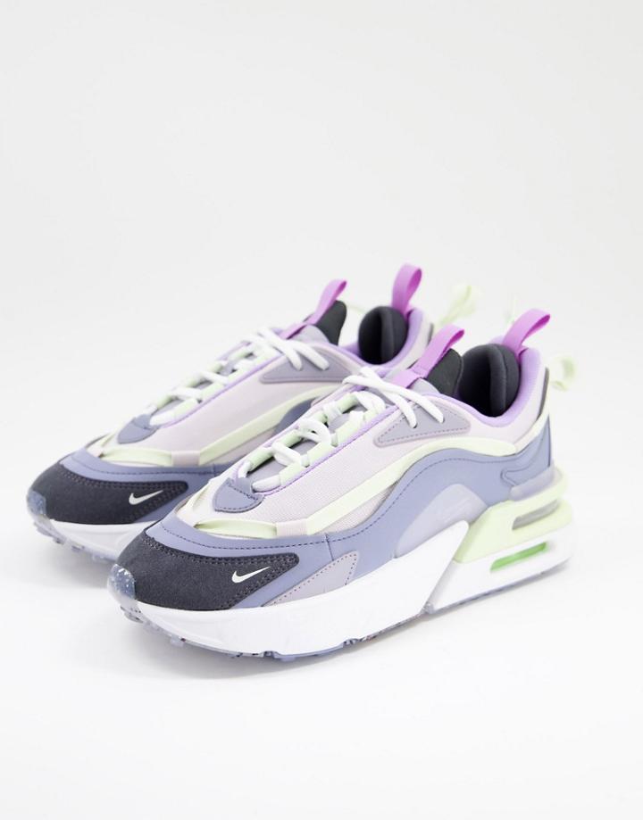 Nike Air Max Furyosa Sneakers In Purple And Gray-grey