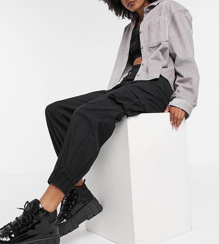 Collusion Cargo Pants In Black