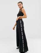 Reebok Training Wide Leg Pants In Black