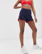 Noisy May Sweat Running Shorts With Contrast Trim-navy