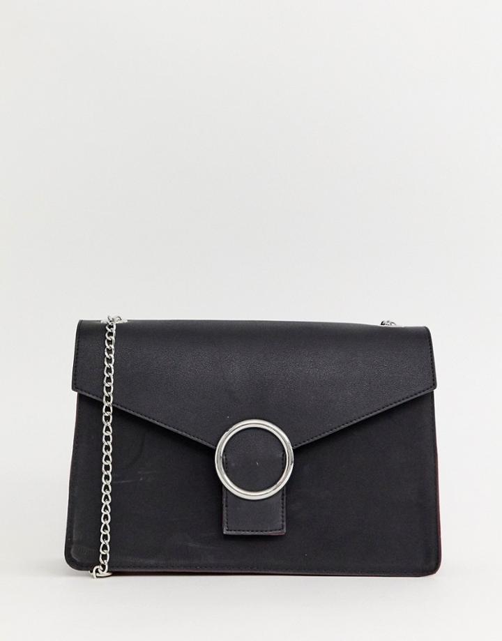 Pieces Kaori Handbag With Chain Strap - Black