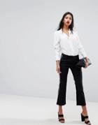 Y.a.s Pants With Side Stripe - Black