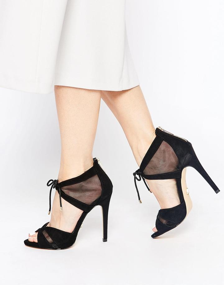 Lipsy Emma Black 2 Part Sandals - Black