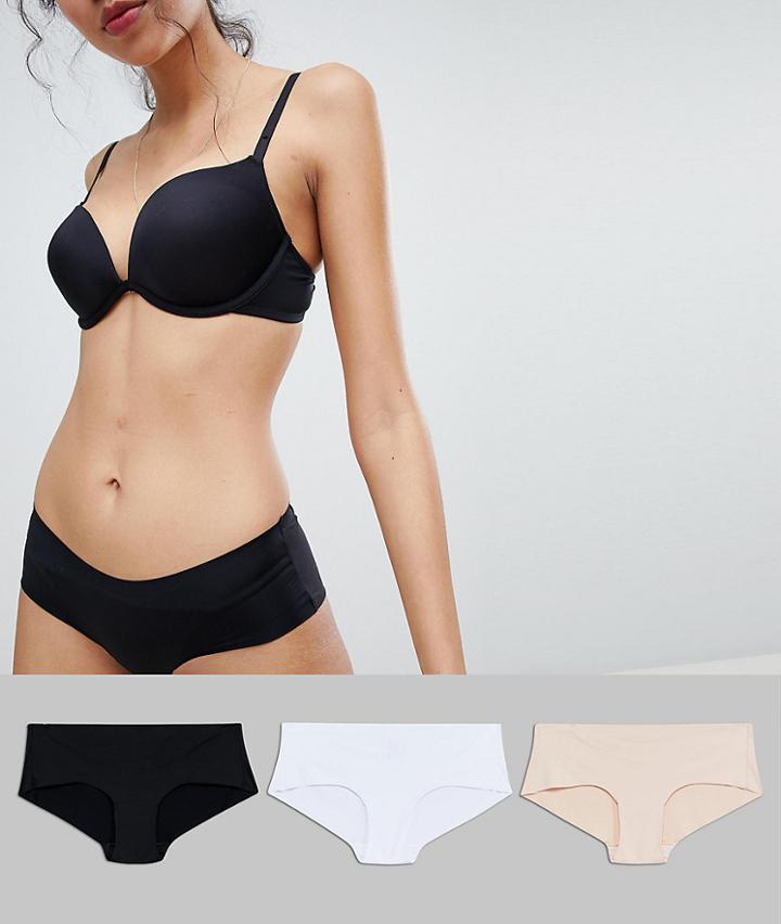New Look 3 Pack Essentials No Vpl Short - Multi