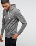 Troy Overhead Graphic Hooded Sweat - Gray
